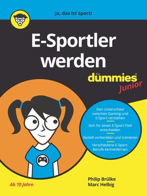 cover image of E-Sportler Werden f&uuml;r Dummies Junior